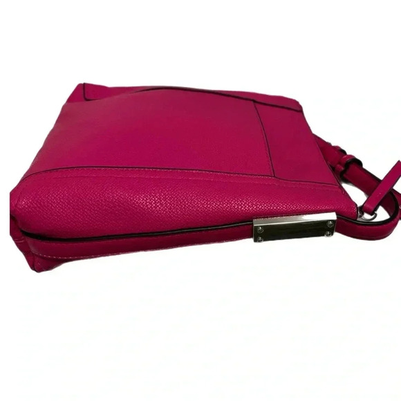 JONES NEW YORK SIGNATURE Pink Bag Crossbody Purse Adjustable Strap Vegan Leather - Picture 9 of 11